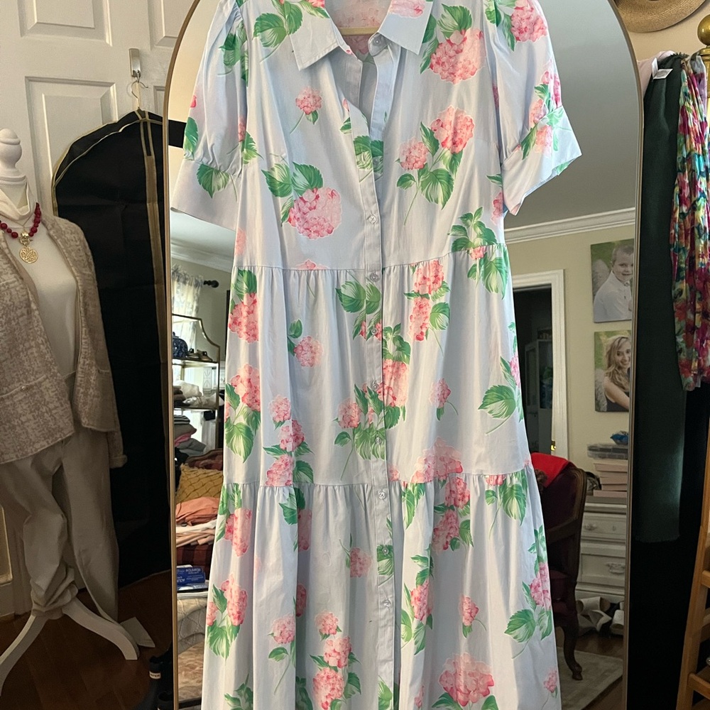 Floral Button-Up Dress